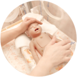 Baby Charlie simulator in incubator