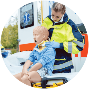 Child Crisis Manikin with paramedic