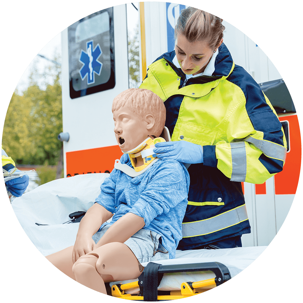 Child Crisis Manikin with paramedic
