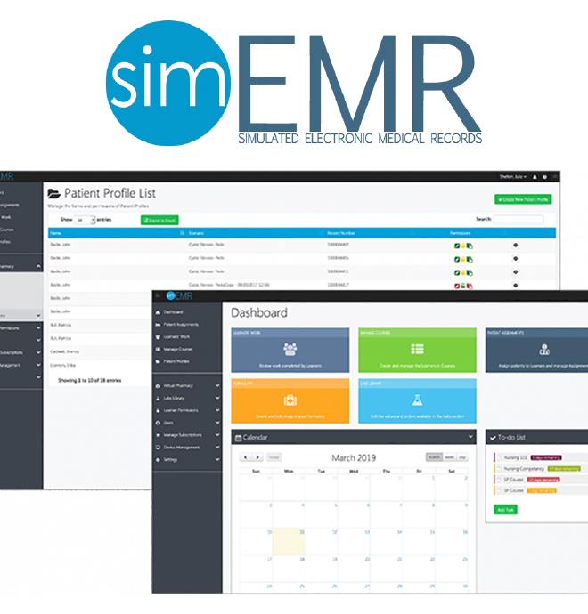 Sim EMR covid19 dashboards