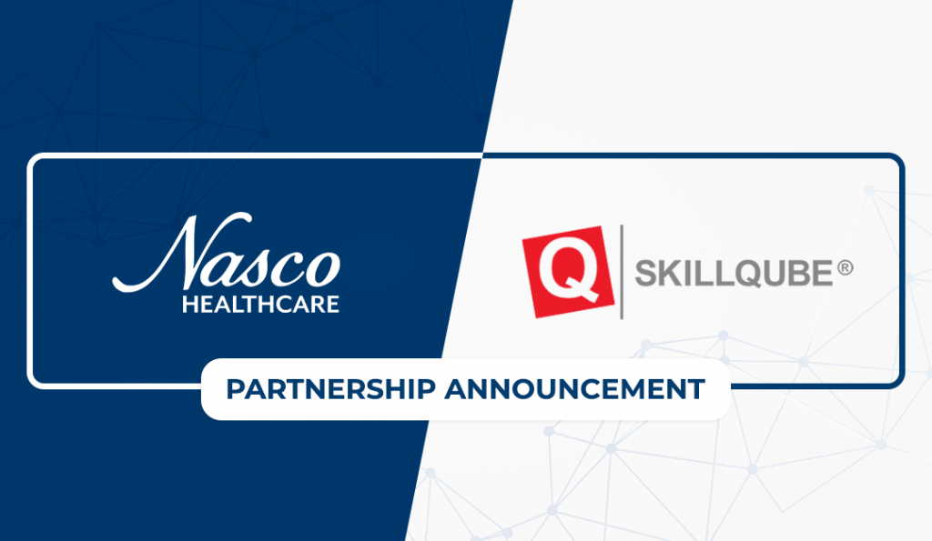 Nasco Healthcare and Skillqube partnership banner