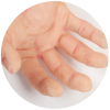 close up of Geriatric Care Teri's hand